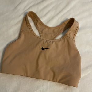 NIKE TAN COLORED SPORTS BRA